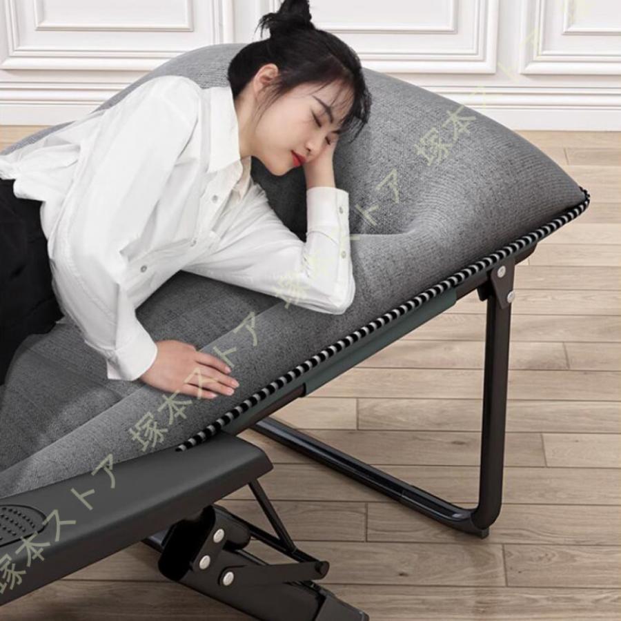 リクライニングチェア 折りたたみベッド オフィス昼寝用チェア