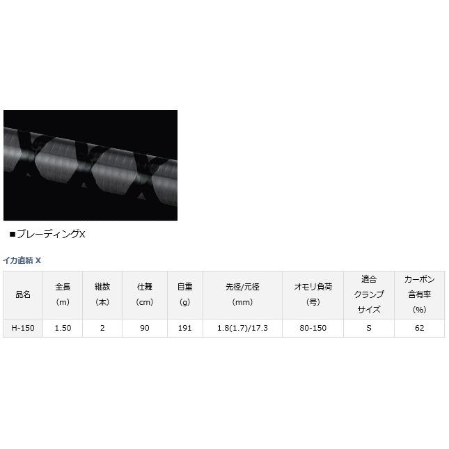 DAIWA（ダイワ） 船竿 イカ直結 X H-150 / daiwa / 釣具 : 釣人館ます