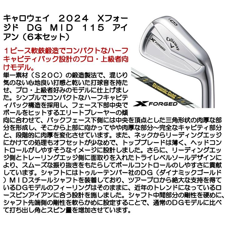 Callaway（キャロウェイ） 2024 Xフォージド アイアン 6本セット DG