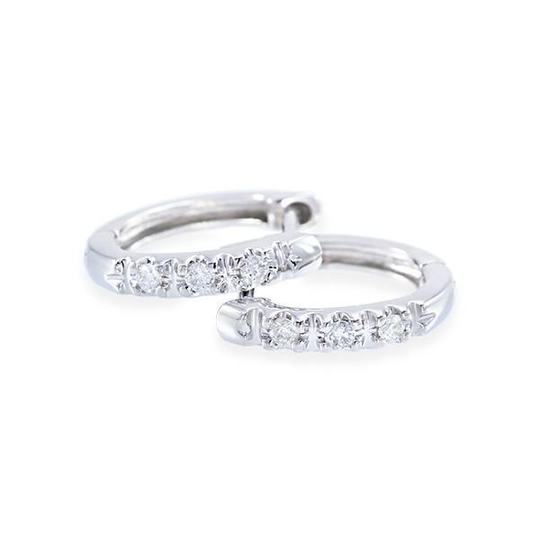 ジュエリーツツミ ツツミ ピアス プラチナダイヤモンドピアス フープ
