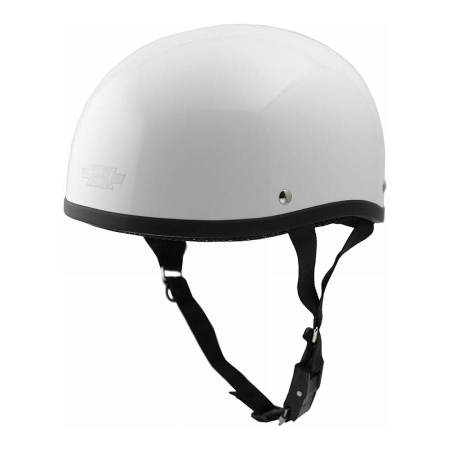 ホワイト) ハーフヘルメット XXLサイズ (62-64cm未満) 半キャップ 半帽