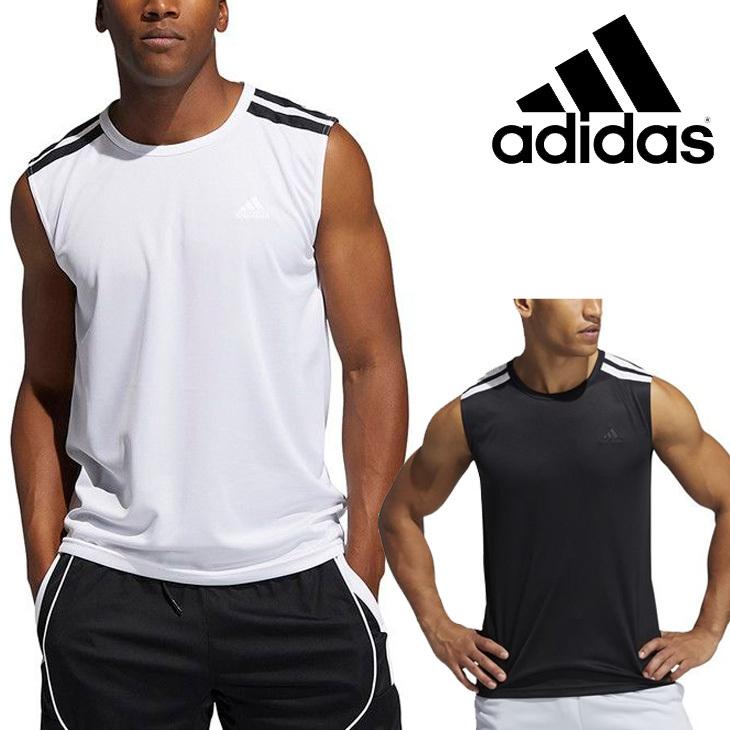 adidas（アディダス） タンクトップ ノースリーブ Tシャツ メンズ ALL