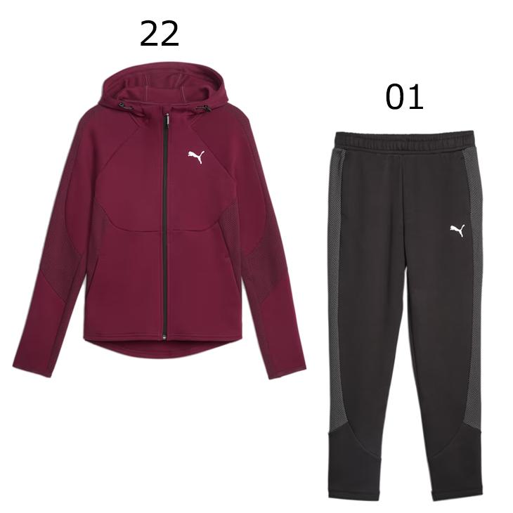 PUMA（プーマ） スウェット 上下 レディース EVOSTRIPE フーディ
