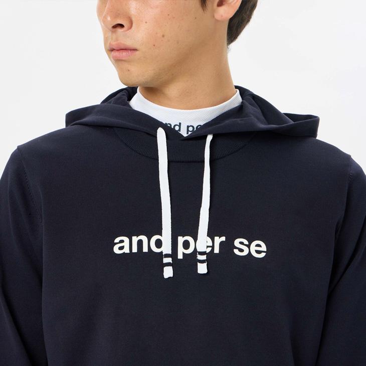 and per se（アンパスィ） パーカー 長袖 プルオーバー メンズ ゴルフ
