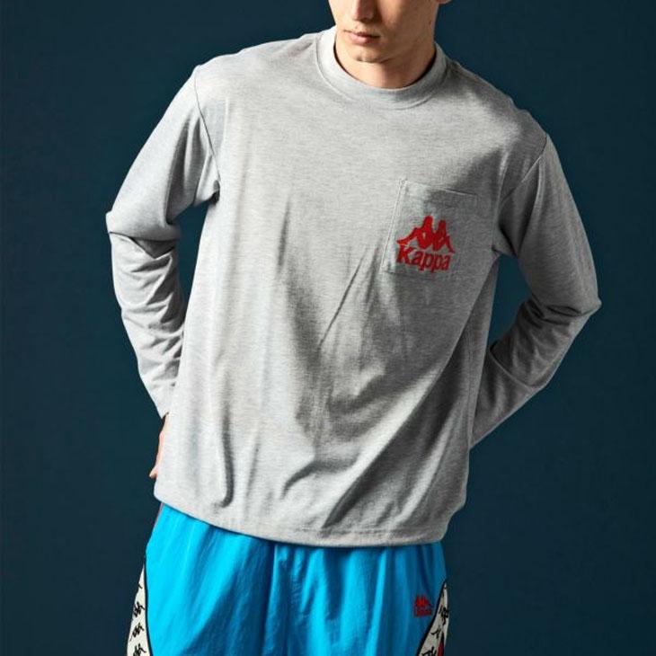 Kappa（カッパ） 長袖Tシャツ メンズ Kappa BRANDS ドローコードロング