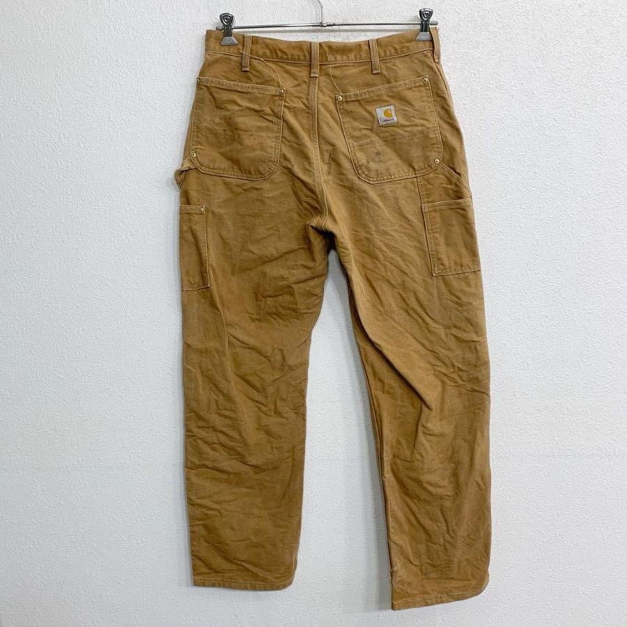 Carhartt ワークパンツ W34 カーハート ダブルニー ブラウン コットン