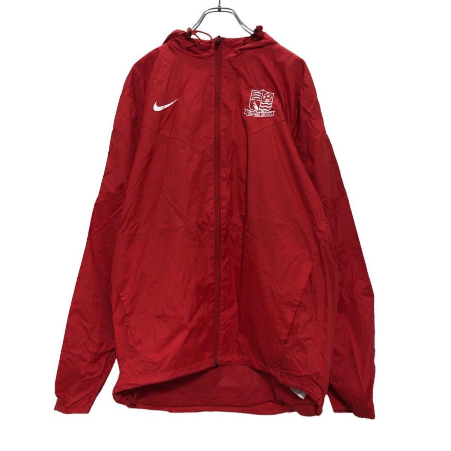 NIKE ジップアップ ナイロン ジャケット L レッド ホワイト ナイキ
