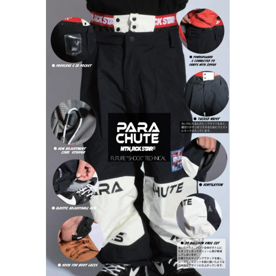 特典付き 24-25 MTN.ROCK STAR マウンテンロックスター PARACHUTE PANT