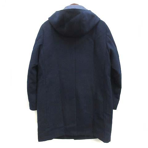 BEAMS（ビームス） フリース フーデッド コート 比翼 ネイビー 紺 S 11