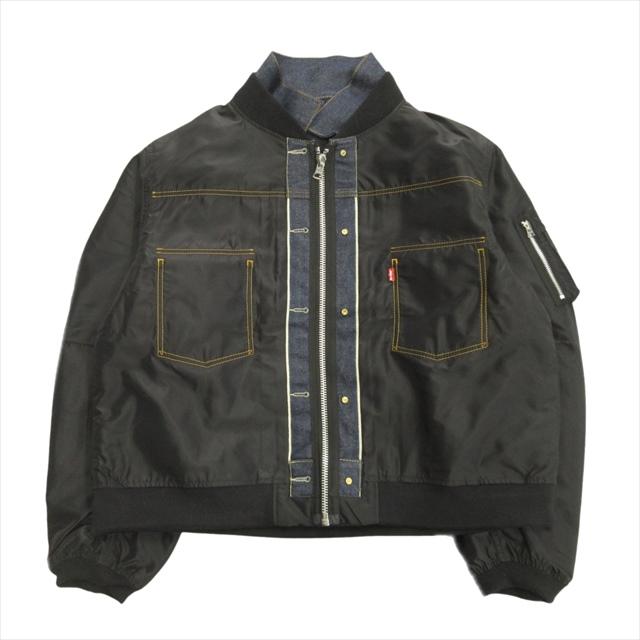 未使用品 25ss サカイ × リーバイス sacai Levi's デニム ナイロン