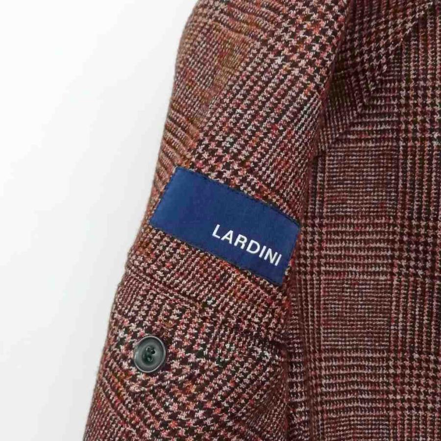 ラルディーニ LARDINI グレンチェック ダブルブレスト ジャケット 46