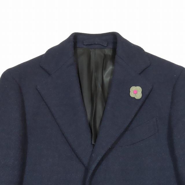 ラルディーニ LARDINI チェスターコート ブレザー ミドル丈 花モチーフ
