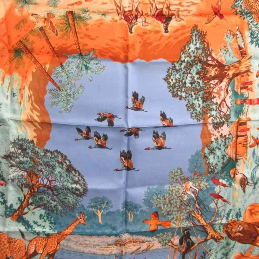 HERMES（エルメス） 極美品 カレ 90 AFRICA アフリカ スカーフ シルク