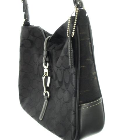 COACH（コーチ） ハンドバッグ ワンハンドル キャンバス 切替 レザー