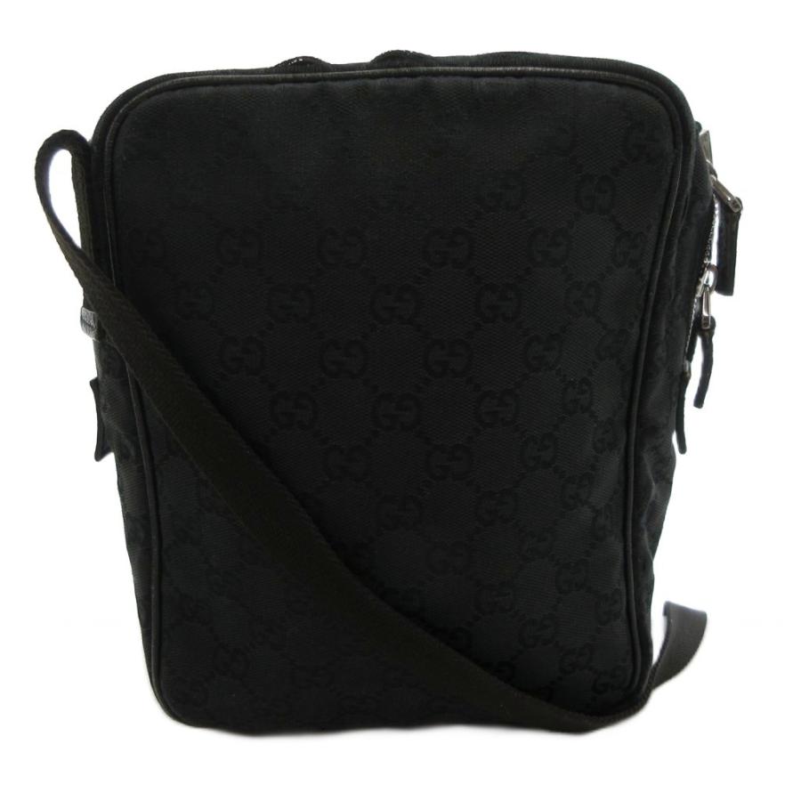 GUCCI（グッチ） ショルダーバッグ クロスボディ GGキャンバス 黒
