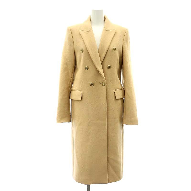 ZARA（ザラ） ZARA MANTECO 金ボタンダブルコート アウター ロング XS
