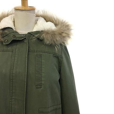 オリーブデオリーブ OLIVE des コート モッズ ミドル ファー フード