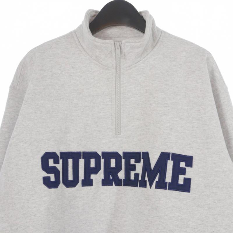 Supreme（シュプリーム） SUPREME Collegiate Half Zip Pullover Ash