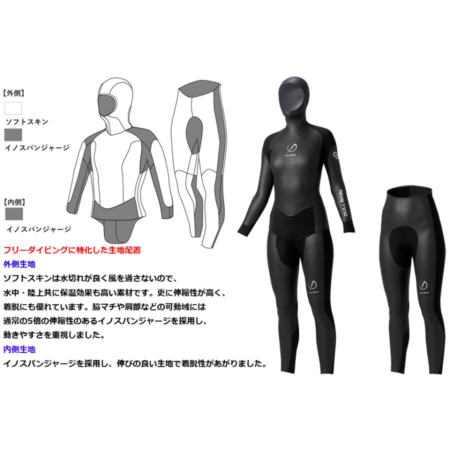 GULL（ガル） レディース 2PC フルスーツ タッパー ロングパンツ