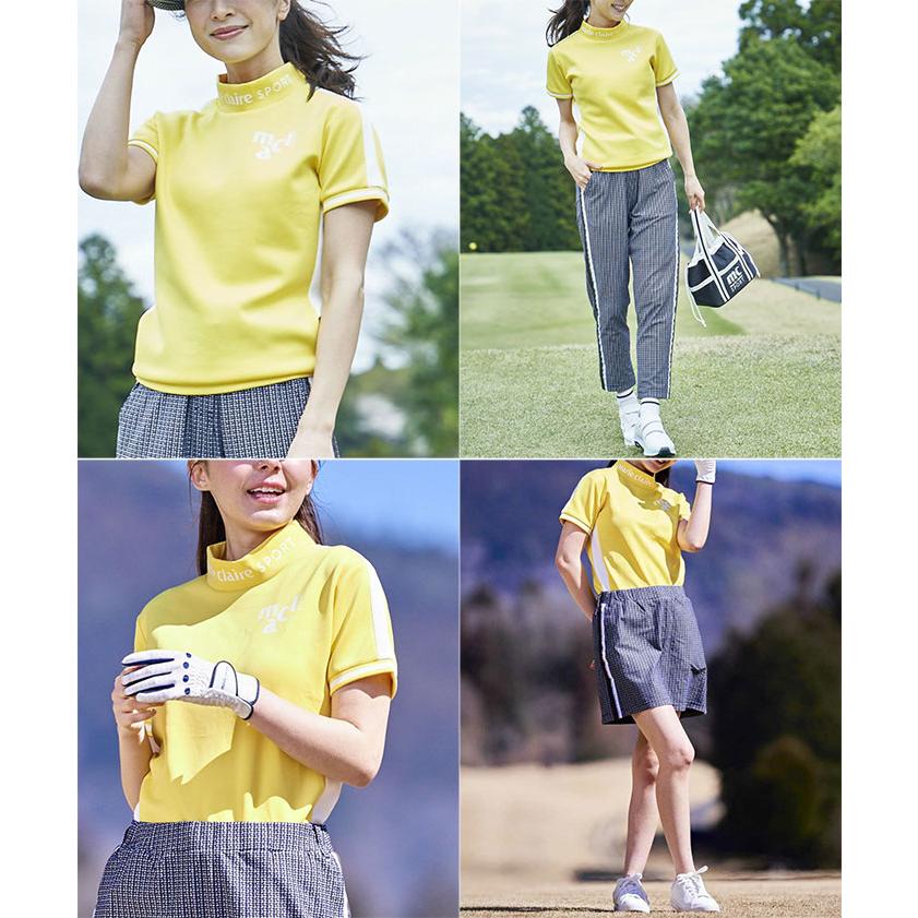 Marie Claire（マリ クレール） レディース 半袖モックネックシャツ