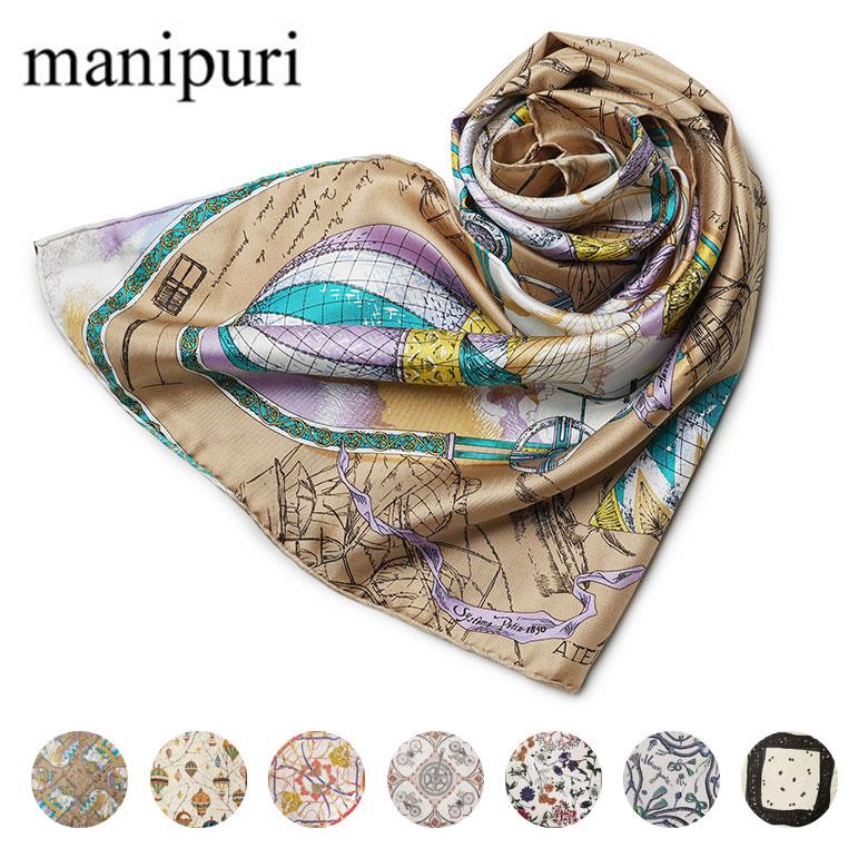 マニプリ manipuri カレイドバンダナ シルクスカーフ65 シルクスカーフ