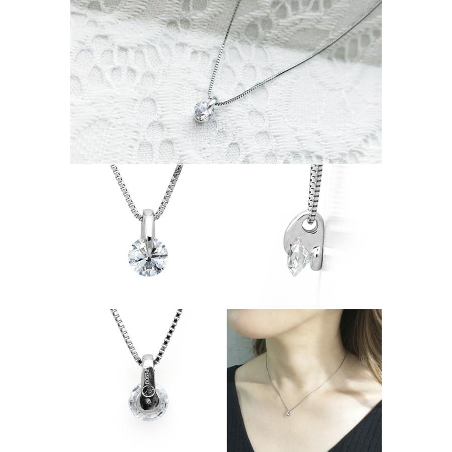 0.43ct Dカラー IF 3EXカット プラチナ一粒ダイヤモンドネックレス GIA