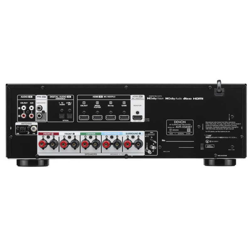 デノン DENON 5.2ch AVサラウンドレシーバー ブラック [ハイレゾ対応