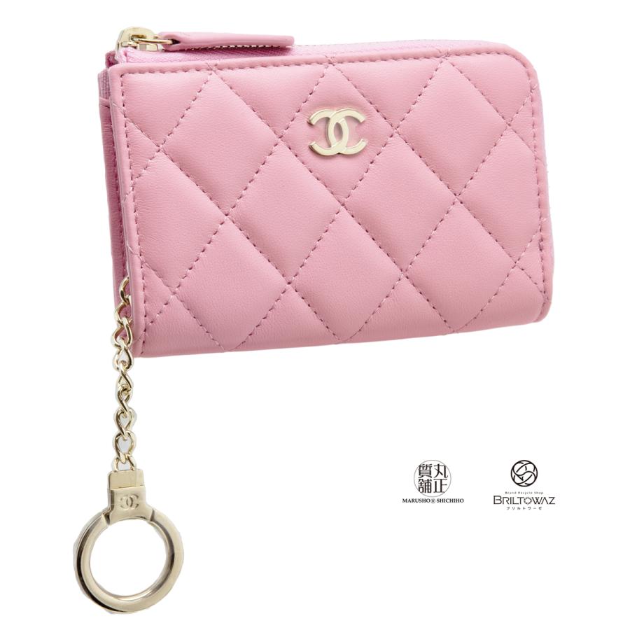 CHANEL キーケース シャネル パース 鍵入れ ピンク ラムスキン CHANEL