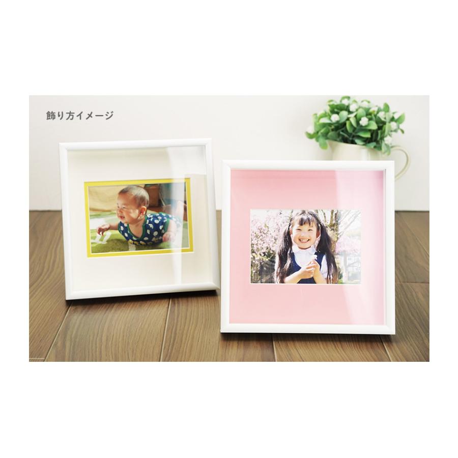 正方形額縁 7個 14センチ(外寸17センチ) 白額縁 パステルアート 正方形