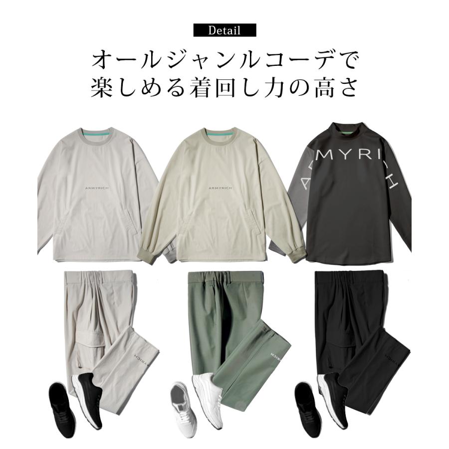 セットアップ メンズ 春夏 夏服 ナイロン ロンT トレーナー 長袖