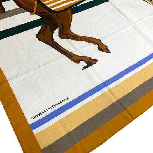 HERMES（エルメス） カレジェアン 140 馬着とともに カシミヤ シルク