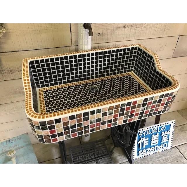 ガーデンシンク おしゃれ タイル 屋外用 タイルシンク 日本製 シンク