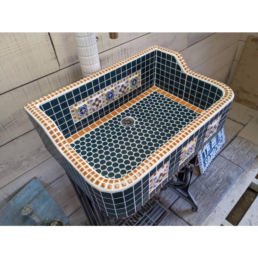 ガーデンシンク おしゃれ タイル 屋外用 タイルシンク 日本製 シンク