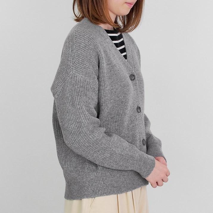 PRODIGAL（プロディガル） カシミヤ 100％ 畦編み カーディガン M L