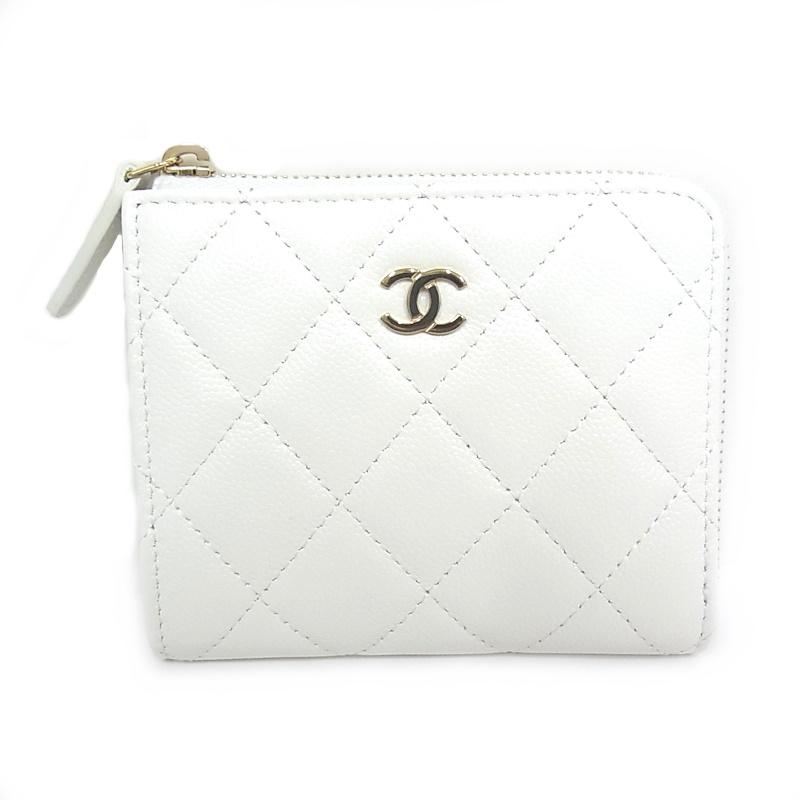 CHANEL（シャネル） コンパクト財布 コインケース キャビアスキン