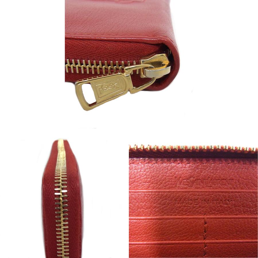 SAINT LAURENT YVES イヴ サンローラン ラウンドファスナー長財布