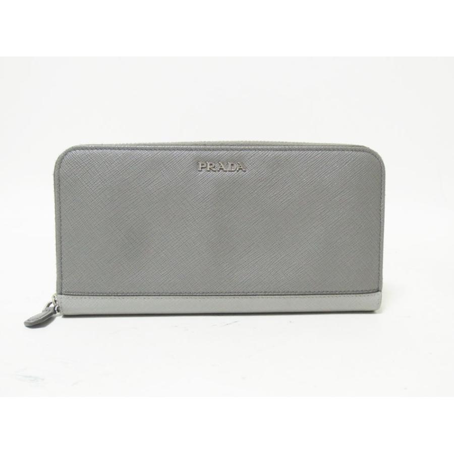 PRADA（プラダ） 送料無料 ラウンドファスナー財布 長財布 SAFFIANO
