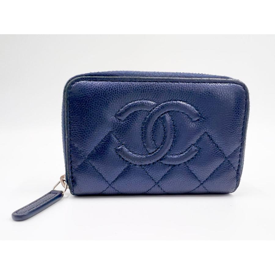 CHANEL（シャネル） マトラッセ キャビアスキン コインケース 小銭入れ