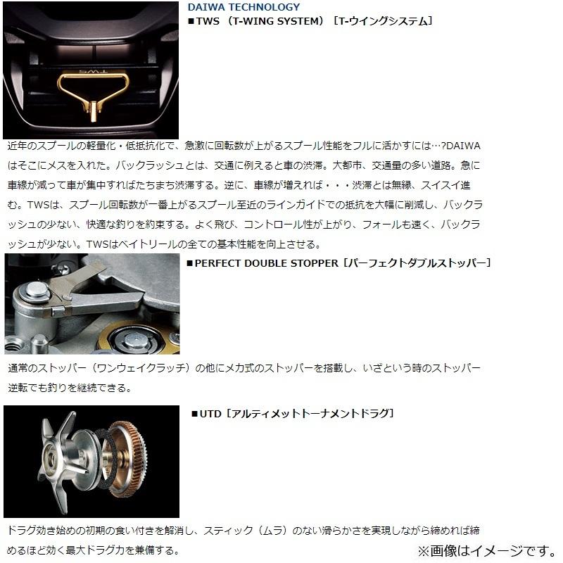 DAIWA（ダイワ） TATULA TW 400H /ベイトリール バスリール 右巻き