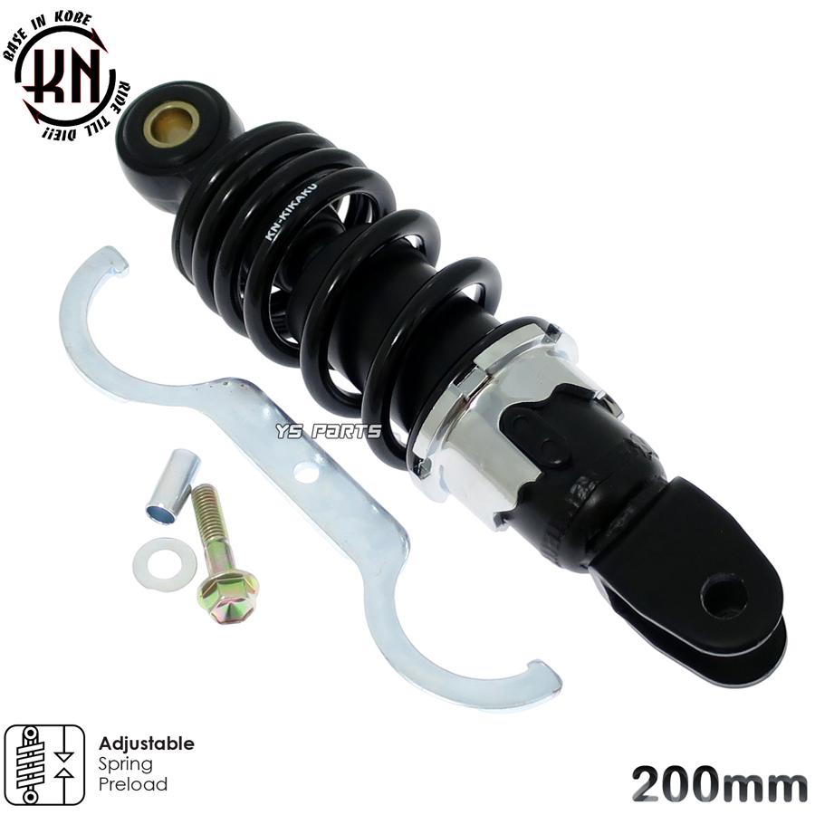 エンジンスワップにも KNローダウンリヤサス リアショック黒200mm