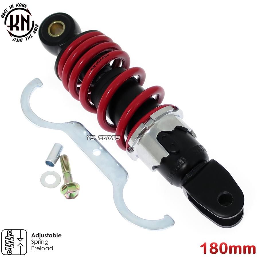 エンジンスワップにも KNローダウンリヤサス リアショック黒赤180mm