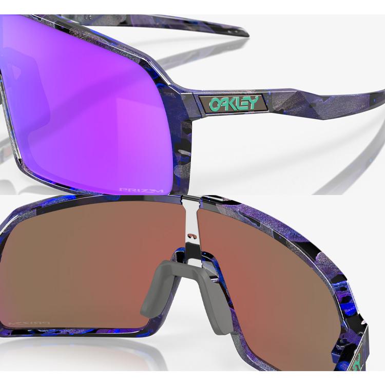 Oakley スポーツサングラス 青 紫レンズ スートロ オークリー（OAKLEY