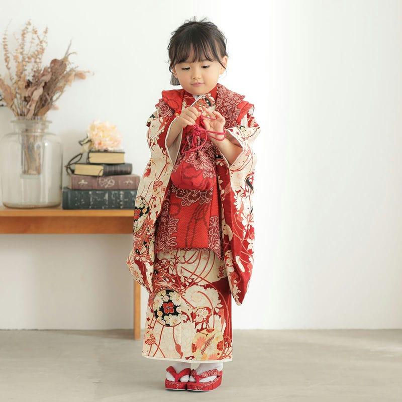 七五三 着物レンタル 3歳 753 華徒然 ブランド着物 女の子 フルセット