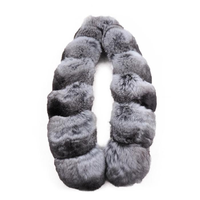 チンチラ 定番 サイズ 日本製 マフラー ストール 最高級毛皮 リアル