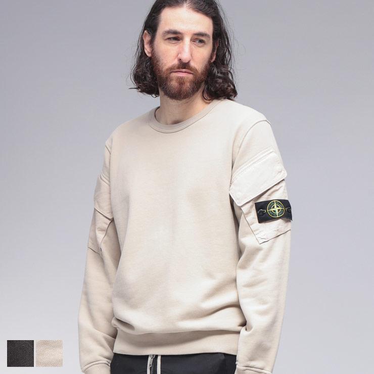 STONE ISLAND（ストーン アイランド） メンズ 腕ポケット スウェット