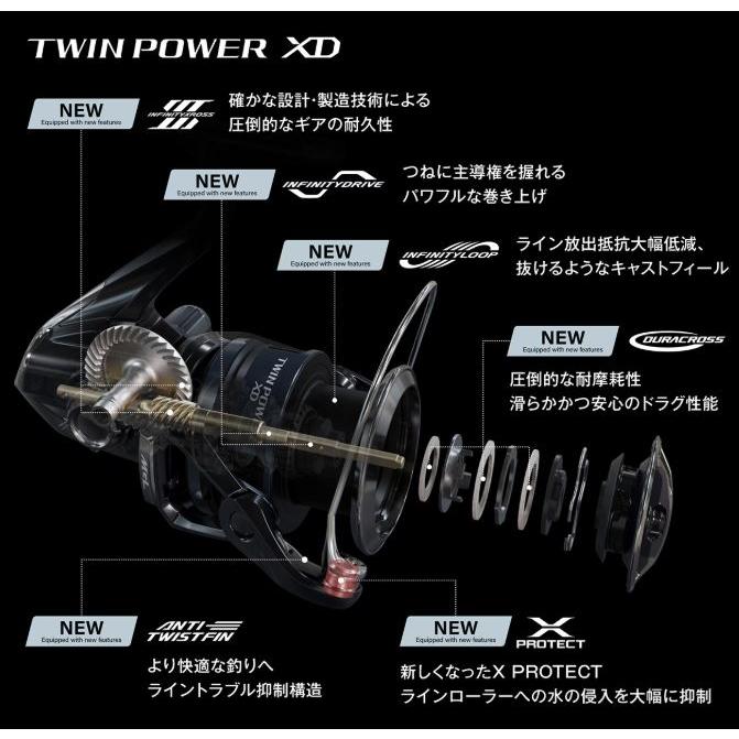 シマノ（SHIMANO） 25 ツインパワー XD C3000HG : つり具の銭屋 - 通販