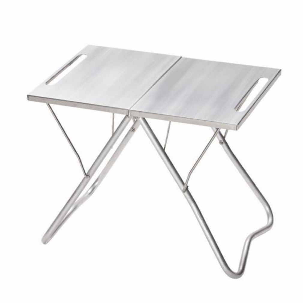 スノーピーク peakステンレスTAKIBI Myテーブル中古品キャンプ 比較編