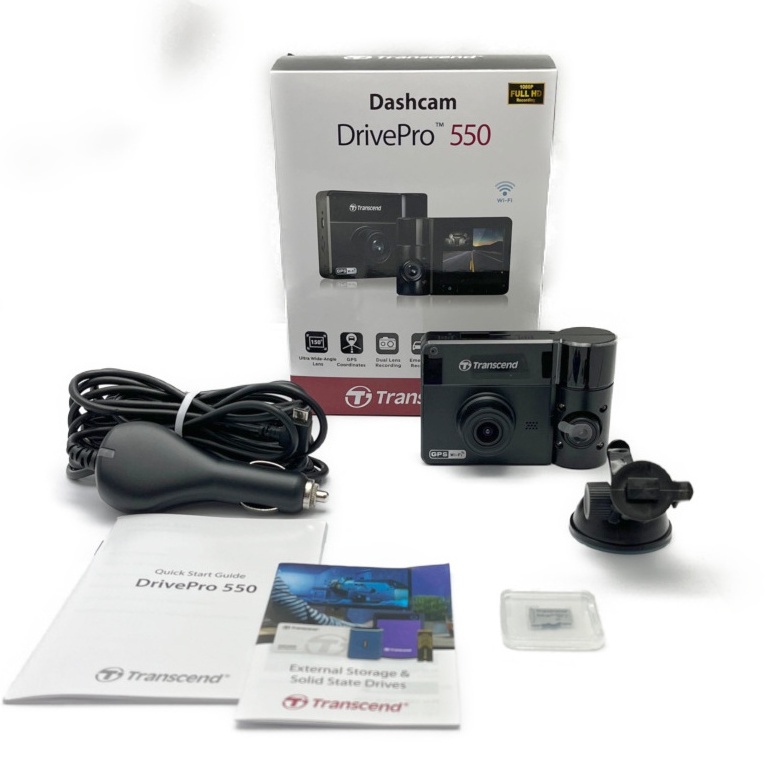 Transcend DrivePro 550（前方・室内デュアルレンズドライブレコーダー