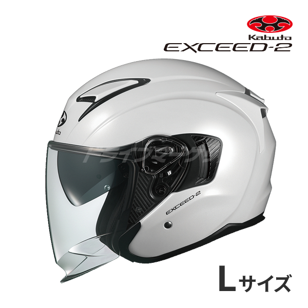 OGK Kabuto EXCEED-2 Lサイズ（59-60cm） パールホワイト EXCEED