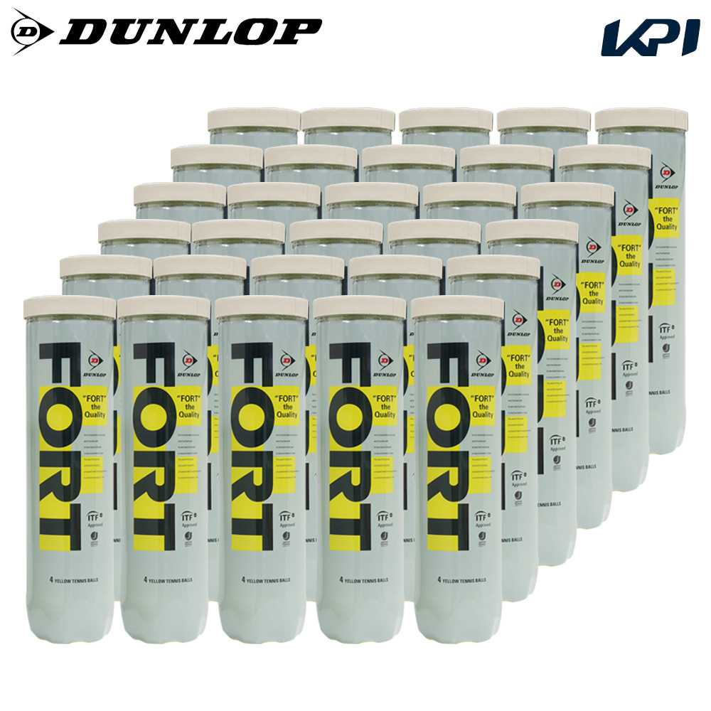 DUNLOP FORT 新パッケージ （4個入り1箱30缶 120球） 硬式テニスボール